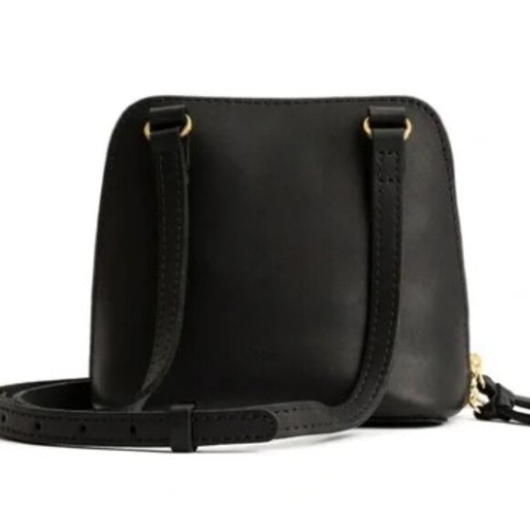 New Portland Leather "Almost Perfect" Small Black Leather Crossbody The Luna Bag - Picture 7 of 9